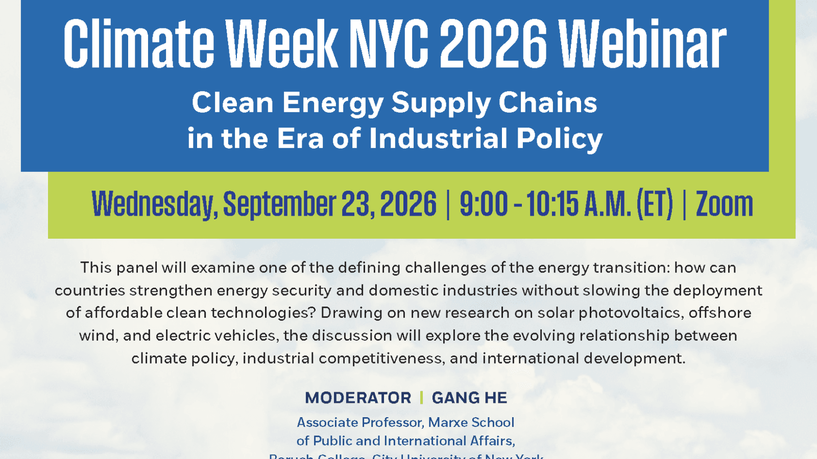 Clean Energy Supply Chains in the Era of Industrial Policy