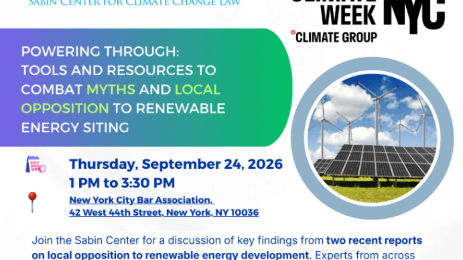 Combating Myths and Local Opposition to Renewable Energy Siting
