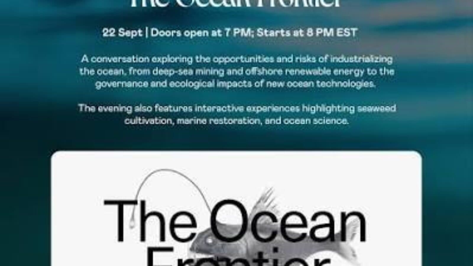 Science & Society: The Ocean Frontier